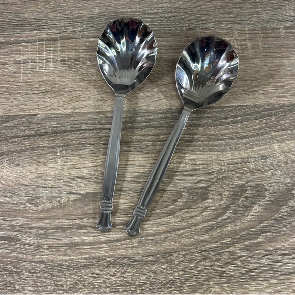 retroneu Other - ROYALE Large / Casserole‎ Serving Spoon & Slotted Spoon Retroneu 18/8 Korea